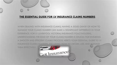 lv car insurance claim number